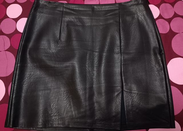 Minifalda de cuero 