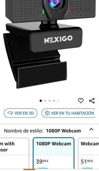 Webcam NexiGo N60 1080P con Micrófono