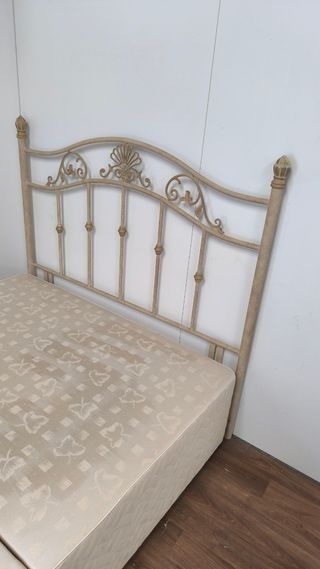 SOMIER CON 2 CAJONES MAS CABEZAL FORJA 1'90x1'35