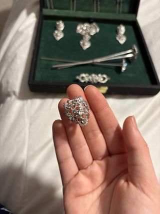 Aderezo niña plata 4 a 7 años