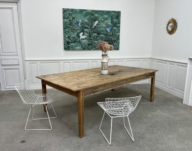 Mesa envejecida madera maciza