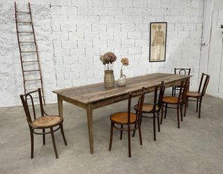 Mesa madera maciza rustica 