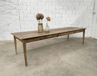 Mesa madera maciza rustica 