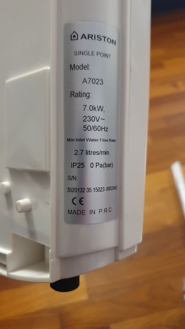 scaldino ariston con tutto il kit nuovo