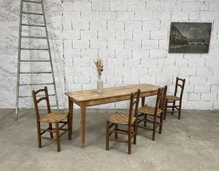 Mesa madera rustica madera maciza 