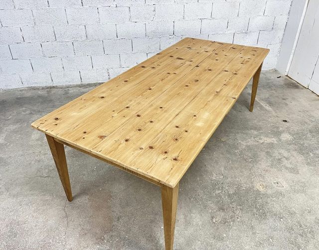 Mesa madera rustica madera maciza 