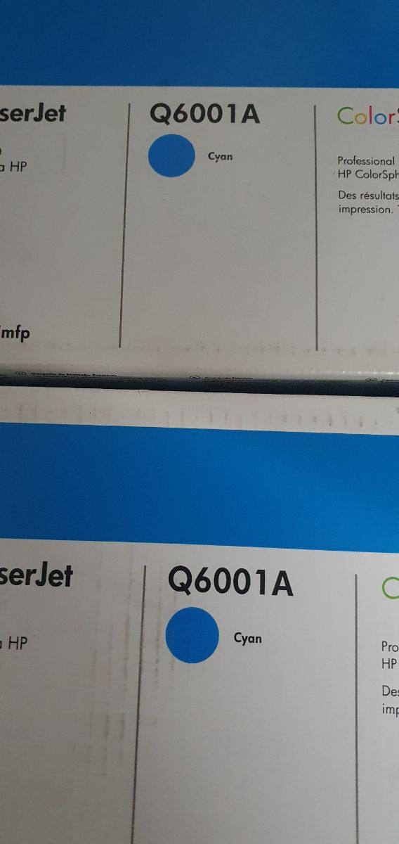 4 Cartuchos Toner HP Laser Jet Q6001A/Q6002A