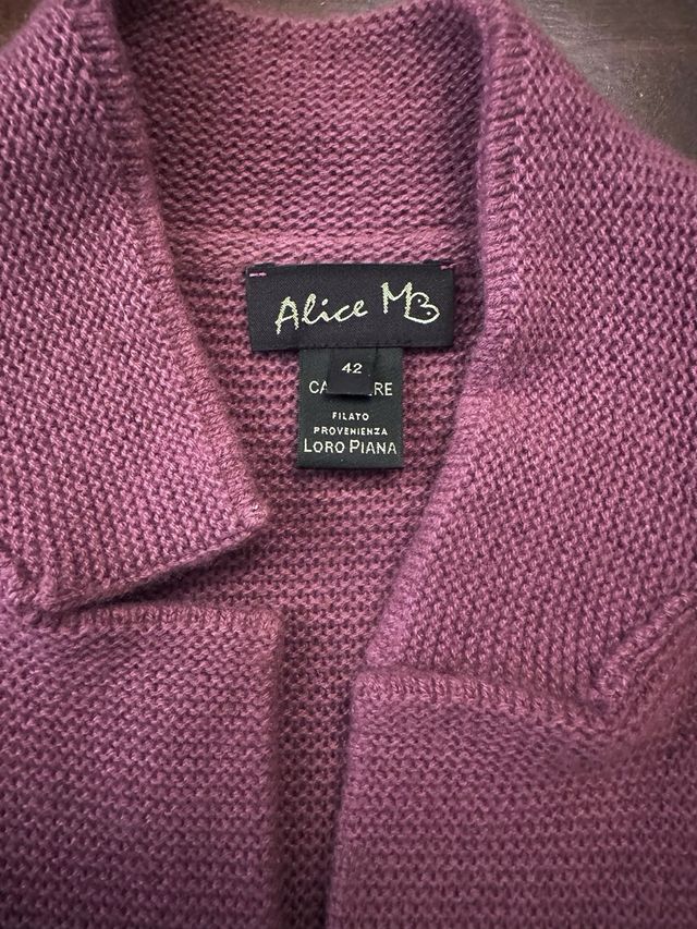 Puro caschmere cardigan donna filato Loro Piana