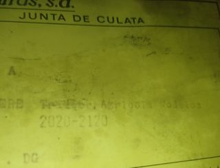 Juego juntas coche clásico antiguo 