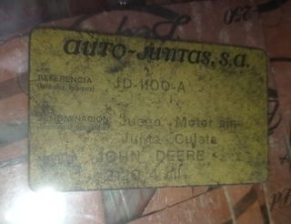 Juego juntas coche clásico antiguo 