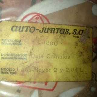 Juego juntas coche clásico antiguo 