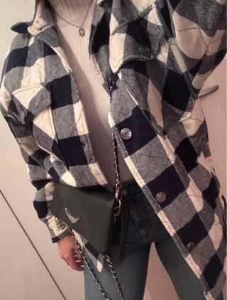 Sobrecamisa cuadros Zara