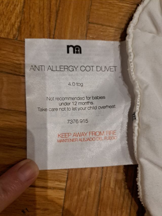 Edredon Cuna o cama pequeña