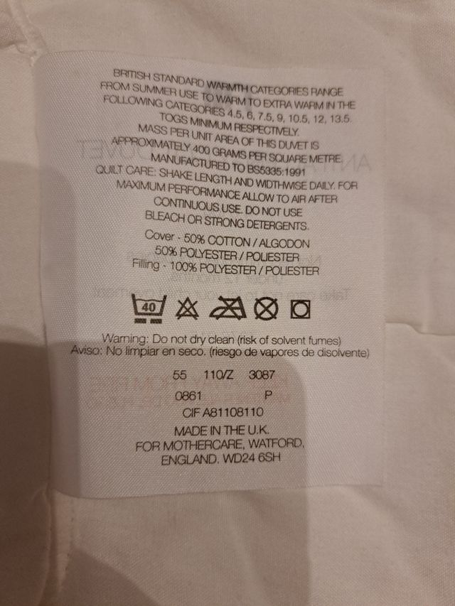 Edredon Cuna o cama pequeña