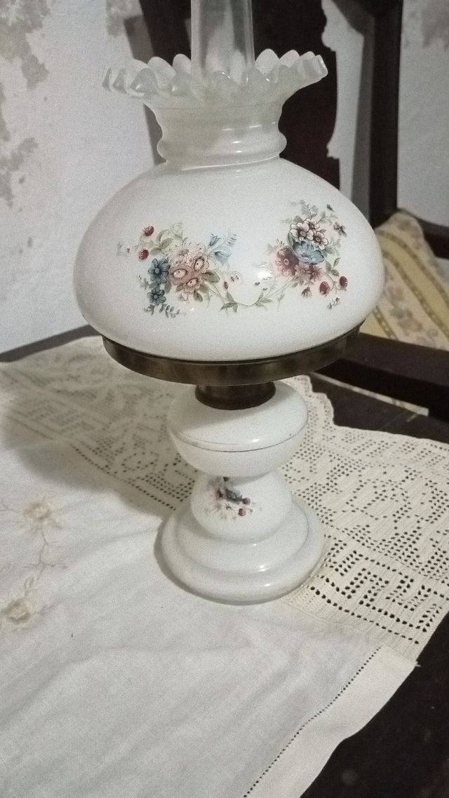 Quinque cristal antiguo