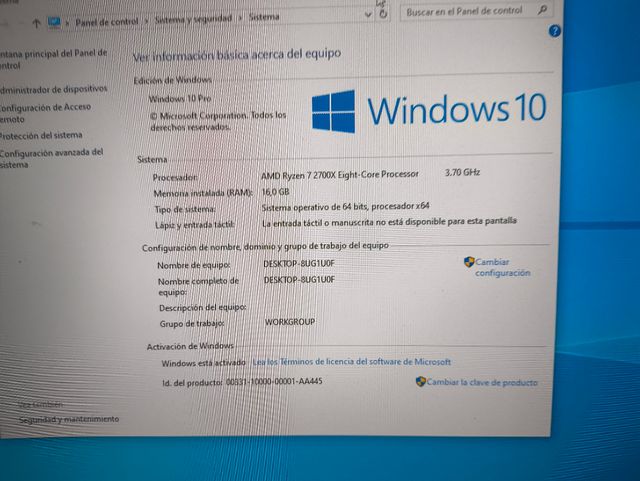 PC GAMING RYZEN 7 2700x