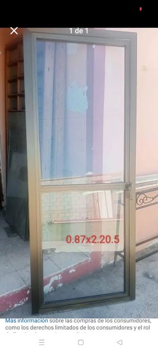 Puerta de aluminio