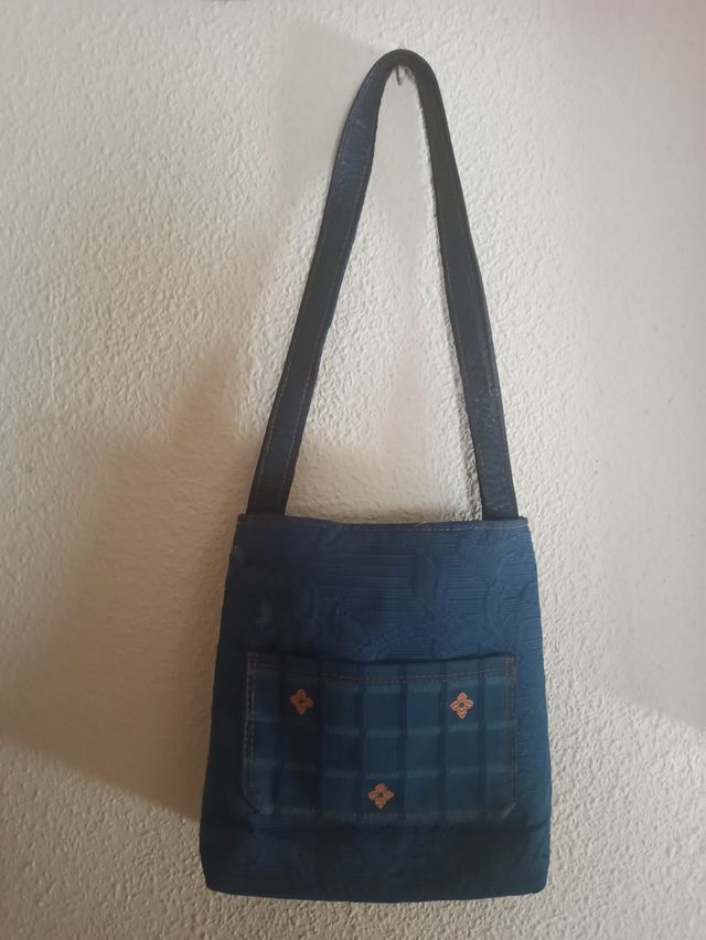 Bolso tapicería azul