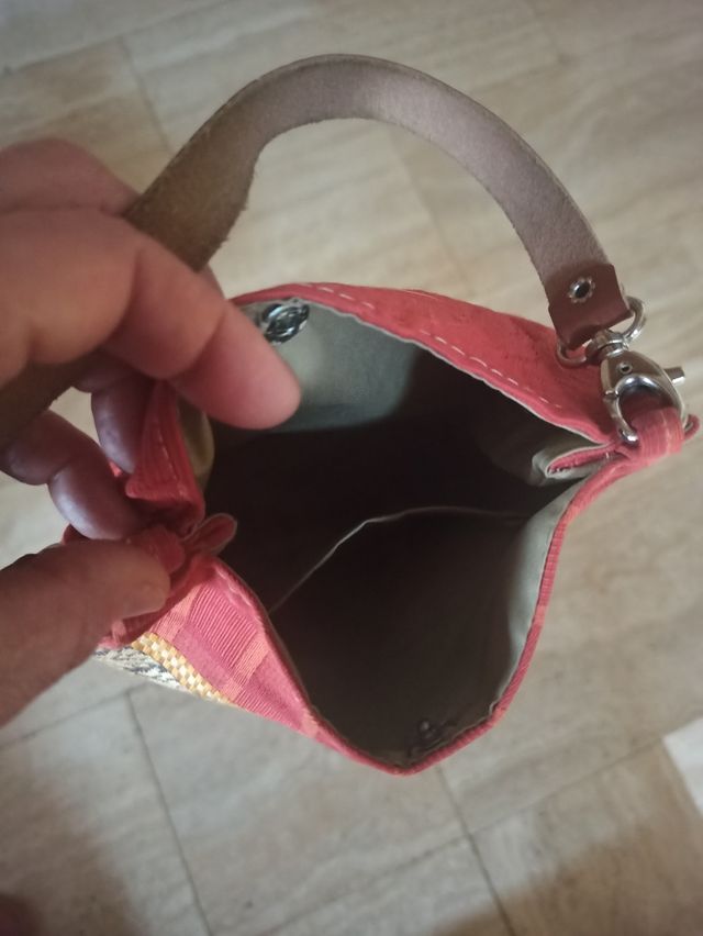 Bolso tapicería azul