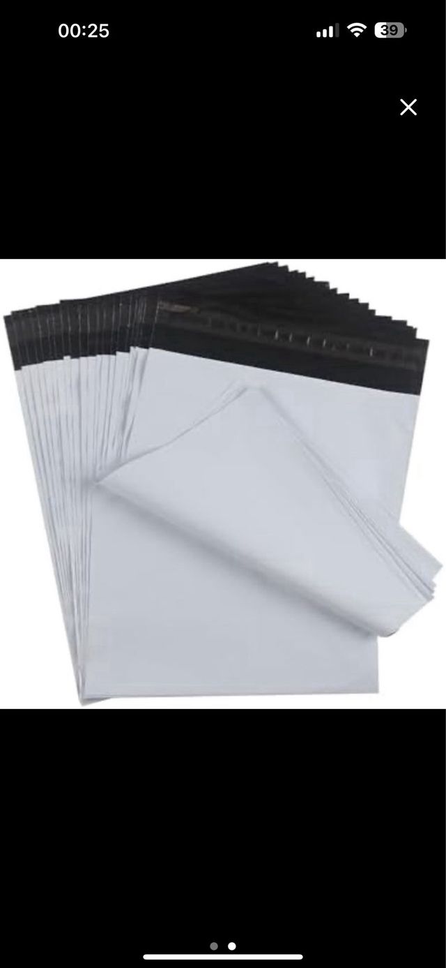 50 BUSTE SPEDIZIONE VINTED PLASTIFICATE 40X40