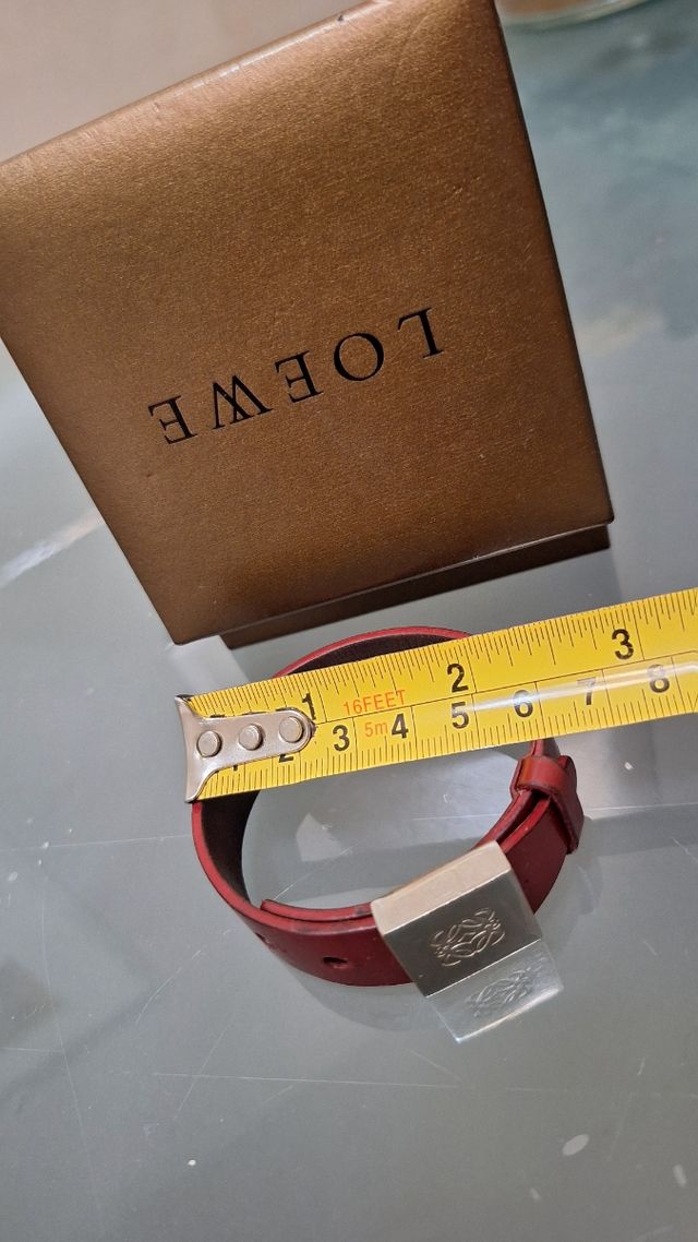 Pulsera de cuero y acero LOEWE