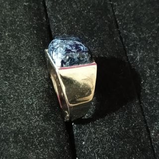 Anillo de plata con Pietersita para hombre