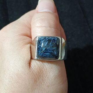 Anillo de plata con Pietersita para hombre