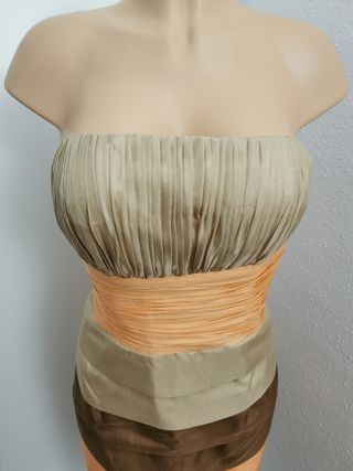 LIQUIDACION! Vestido de seda nuevo alta costura