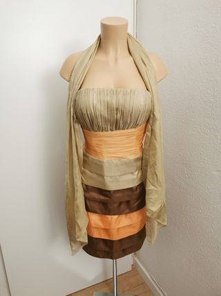 LIQUIDACION! Vestido de seda nuevo alta costura