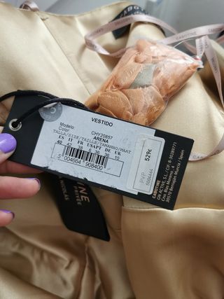 LIQUIDACION! Vestido de seda nuevo alta costura