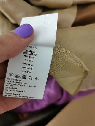 LIQUIDACION! Vestido de seda nuevo alta costura