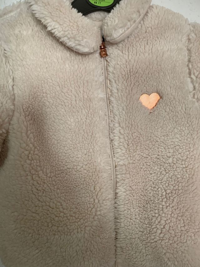 Bomber Okaidi in pelle di pecora per bambina