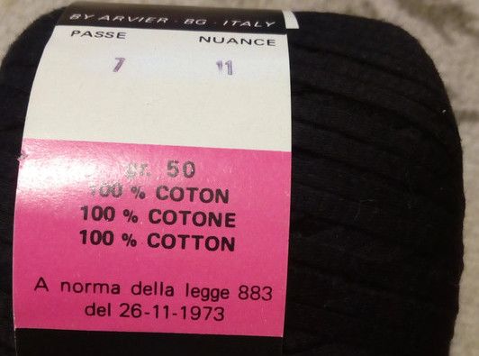 fettuccia per lavori ai ferri o uncinetto, macramé