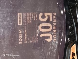 Tabla snow con fijaciones