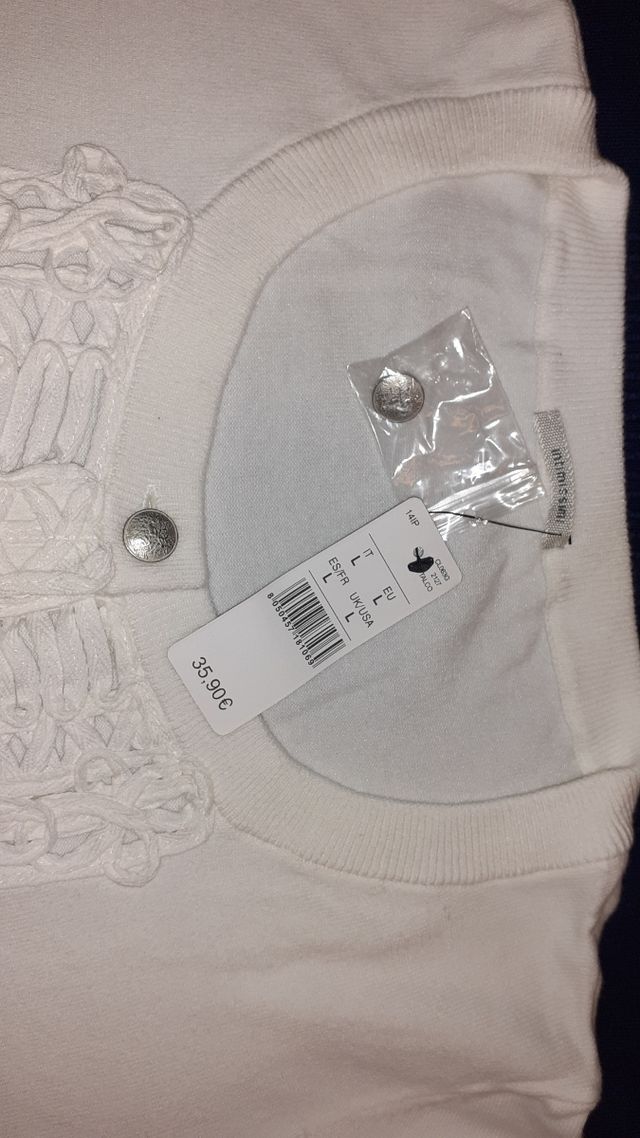 Golfino bianco Intimissimi taglia L 