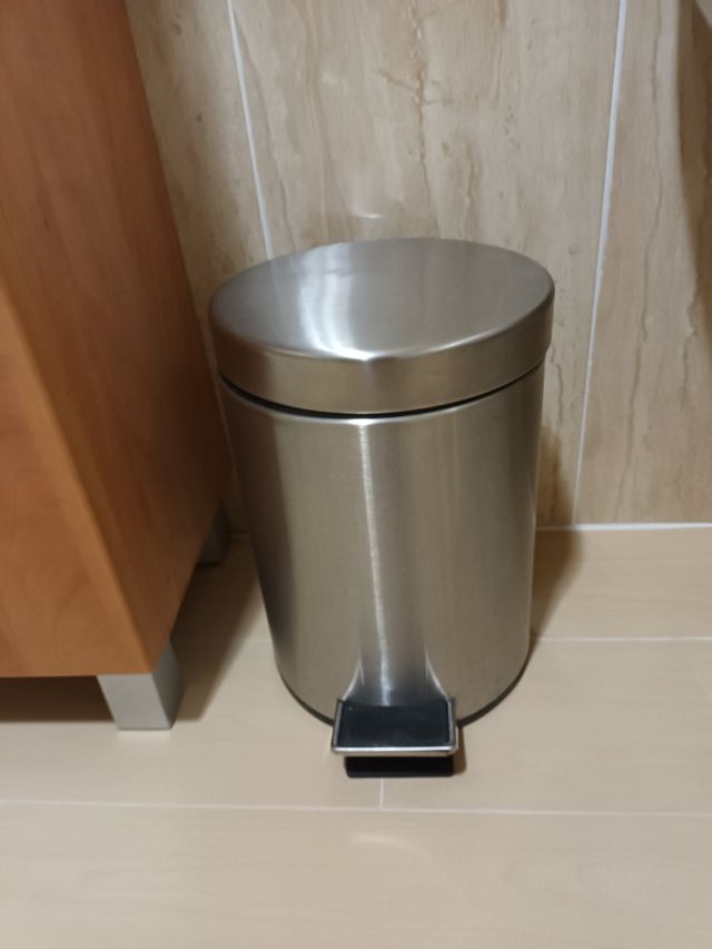 Papelera metálica aluminio 3L