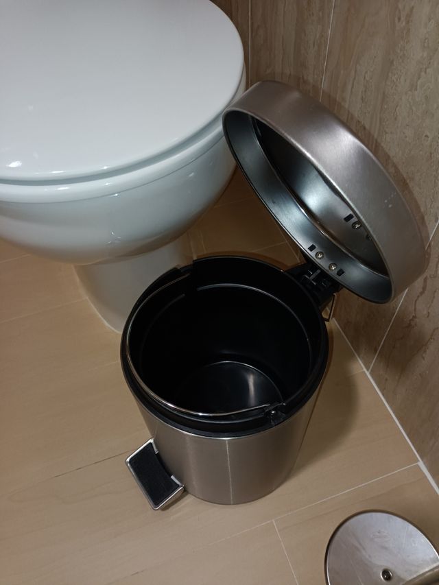 Papelera metálica aluminio 3L