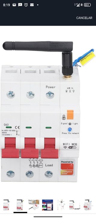 WiFi Metering Circuit Breaker, 3P 63A