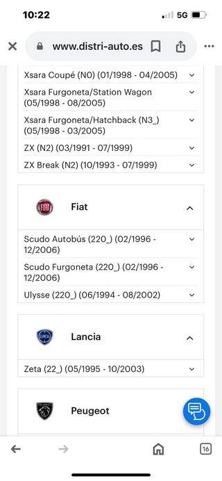 Tensor de correa citroen fiat lancia peugeot 