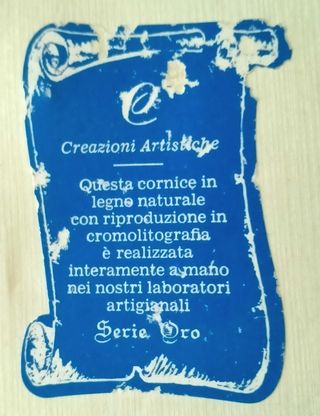 Set quadretti anni 80 legno naturale