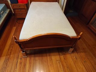 Cabecero y piecero madera 105 cm