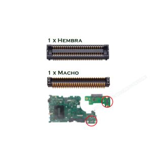 conector macho y hembra placa disco duro ASUS X555