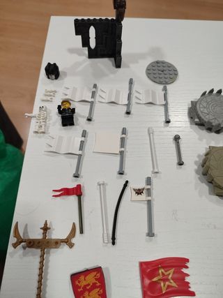 Lote estandarte similar Lego piezas