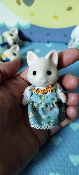 Sylvanian Families Familia Gato de Seda