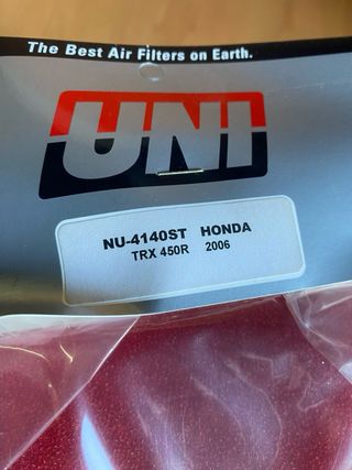 Filtro de aire UNI HONDA TRX 450 R