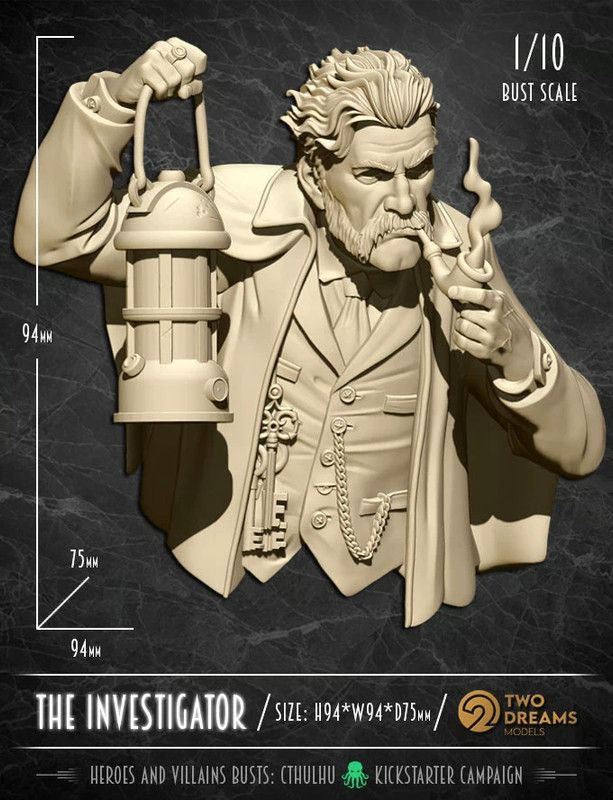 Busto para pintores: Investigador de Cthulhu