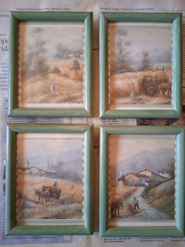 Antiguos cuadros vintage