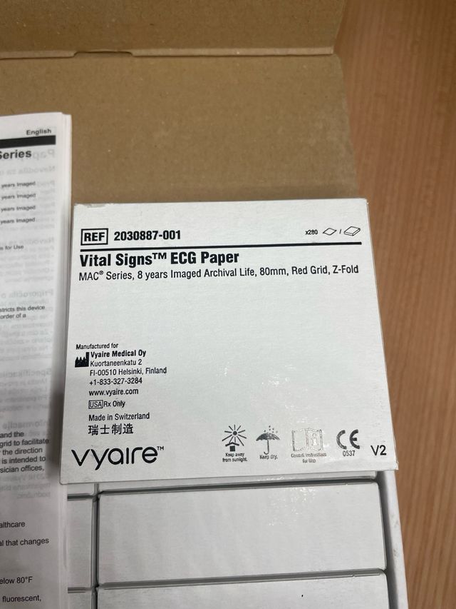 Papel ECG para GE MAC Series