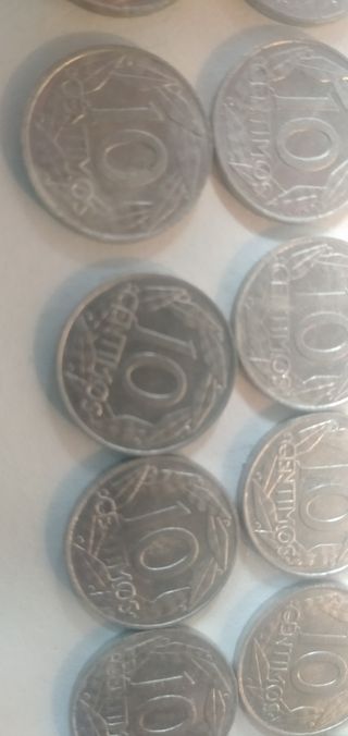 Lote monedas 10 céntimos 1959 Franco