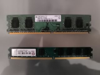 Lote Tarjetas memoria RAM 512mb y 1gb 